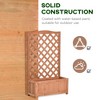 Gulches Wooden Raised Garden Bed with Trellis - 46" Planter Box for Vegetables, Herbs & Flowers - 4 of 4