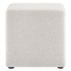 Modway Callum 17 in. Square Woven Heathered Fabric Upholstered Ottoman - 2 of 4