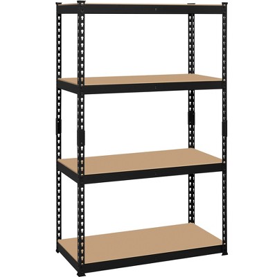 Yaheetech 4 Tiers Storage Shelf Metal Shelving Unit Steel Frame