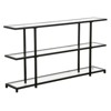 55 in. Black Bronze Console Table - Henn&Hart - 2 of 4