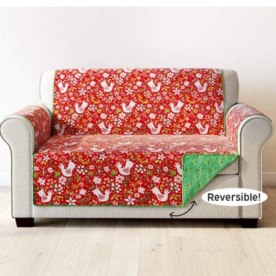 The Lakeside Collection Holiday Cardinal Furniture Covers - Chair Cover