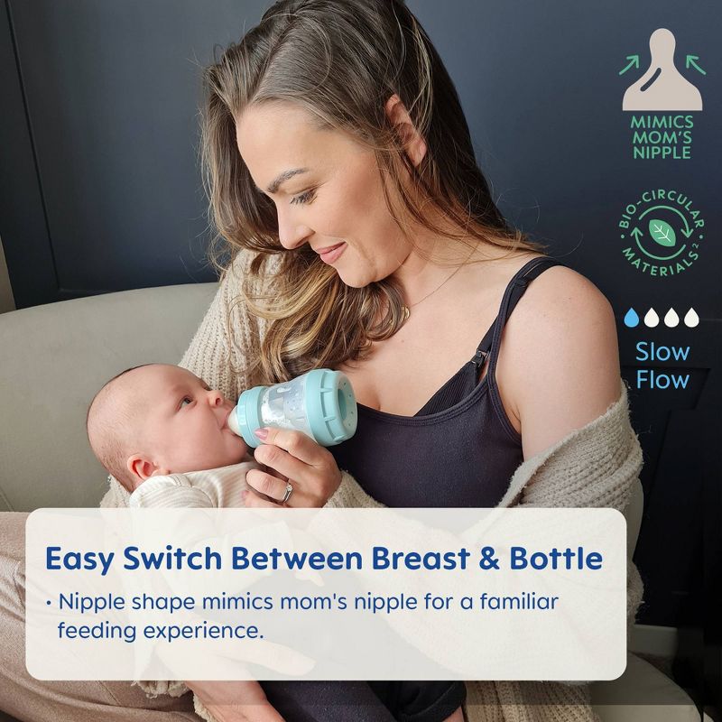 MAM Easy Start Anti-Colic Baby Bottle - 0+ Months - 5oz/3pk - Shell, 6 of 12
