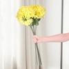 REGALWOVEN Silk Bouquet Artificial Hydrangea Flowers 22.8" 6 Pcs - 3 of 4