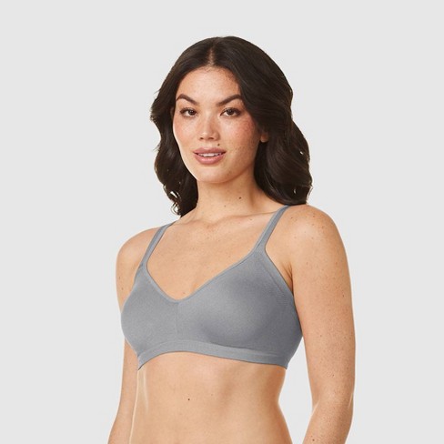 Simply Perfect By Warner's Women's Underarm Smoothing Seamless Wireless Bra  - Heather Gray Xxl : Target