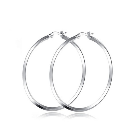 Thin Plain Hoop Earrings For Women Stainless Steel Ginger Lyne Collection Target