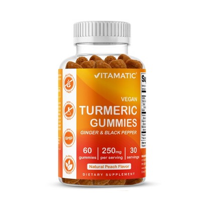 Turmeric Ginger with Black Pepper - 60 Vegan Gummies