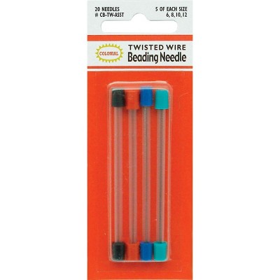 Colonial Needle Twisted Wire Beading Needles-Size 6/12 20/Pkg