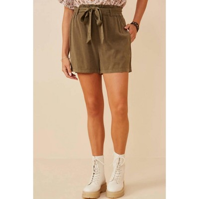 Women's Tencel Paperbag Shorts - Hayden LA