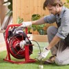 VEVOR Drain Cleaner Machine 50FT x 3/10 Inch, Auto Feed Sewer Snake Auger, Electric Drain Cleaning Machine with 4 Cutters, Red - 2 of 4