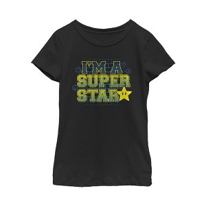 Girl's Nintendo Mario Super Star T-Shirt - 1 of 3
