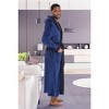 ADR Men's Robe, Plush Fleece Hooded Bathrobe Man, Long Warm Cozy Bath Robe Man - 3 of 4