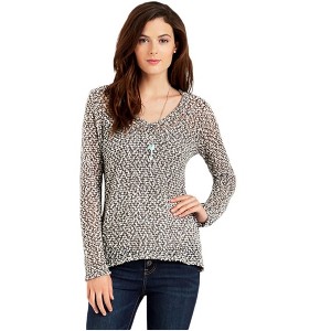 Aeropostale Womens Sheer Textured Pullover Sweater - 1 of 3