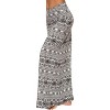 Women's Stylish Spandex Flare Maxi Skirt - Comfy Fold-Over Design Long Skirt for Effortless Style #8 - 2 of 4