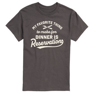 Men's - Instant Message - My Favorite Thing To Make For Dinner Short Sleeve Graphic T-Shirt - 1 of 4