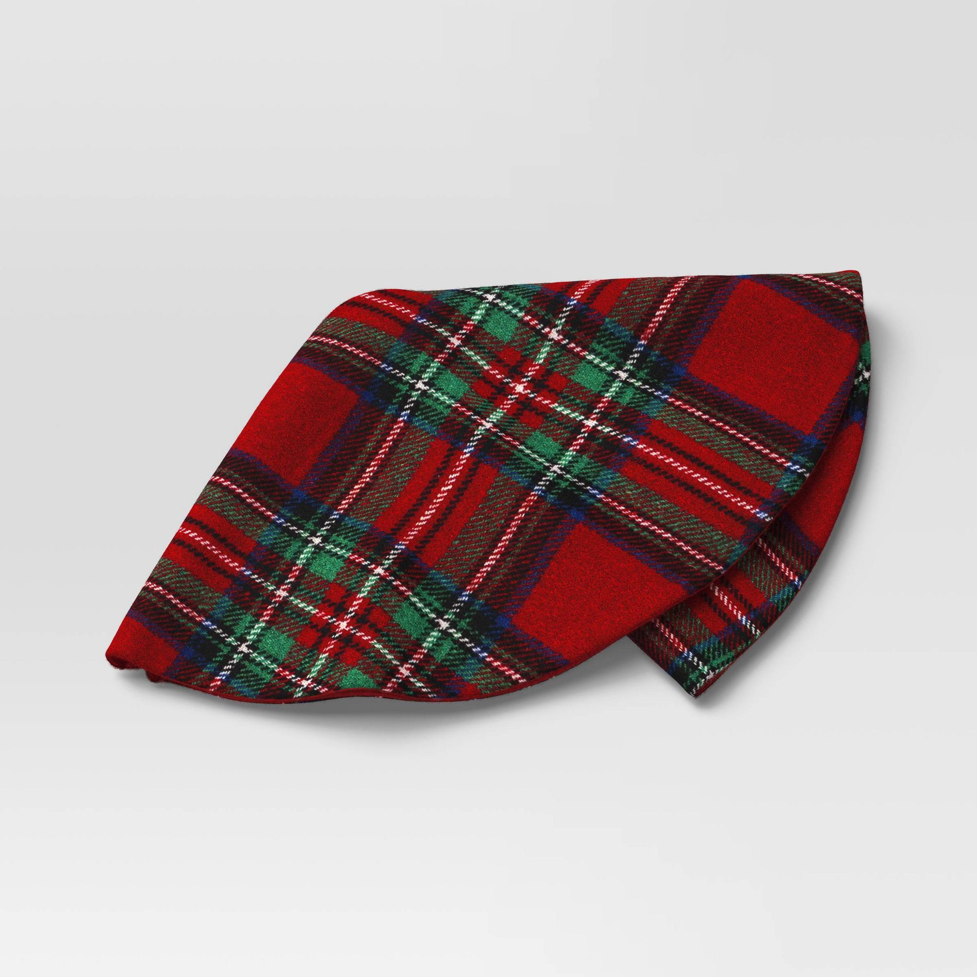 16" Christmas Dia Red/Green Plaid Mini Tree Skirt - Wondershop™
