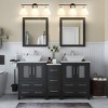 KAISITE 2-Light Sculptural Mid-Century Vanity Light, Dimmable Glass & Metal Wall Sconce - 4 of 4