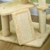 SEVOBAL Cat Tree for Indoor Cats, Cat Tree Tower with Scratching Posts, Ramp, Condo, Toy Balls, Platforms, Bed, Ramp, Beige (17.75"*15.75"*45.75") - 2 of 4