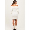 Pinkblush Ivory Off The Shoulder Knit Sweater Maternity Mini Dress - 4 of 4
