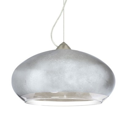 Besa Lighting Brio 14 1 - Light Pendant in  Satin Nickel