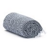 Americanflat 50x60 Throw Blanket - Soft and Breathable Cotton Throw Blanket for Couch, Bed, Chair - Navy Blue and White Herringbone Design - 2 of 4