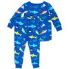 RuggedButts SoftSnooze Toddler Boys Long Sleeve Pajama Set - 2 of 4