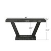 Lyngins Vintage Distressed Wood Console Table with Double-Tier Storage, Rustic Farmhouse Entryway Table, Sofa Table for Living Room, Hallway - 4 of 4