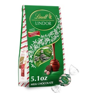 Lindt LINDOR Christmas Peppermint Cookie Chocolate Candy Truffles - 5.1oz - 1 of 4