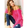 Women's Frayed Light Weight Sweater - Mainstrip - 2 of 4