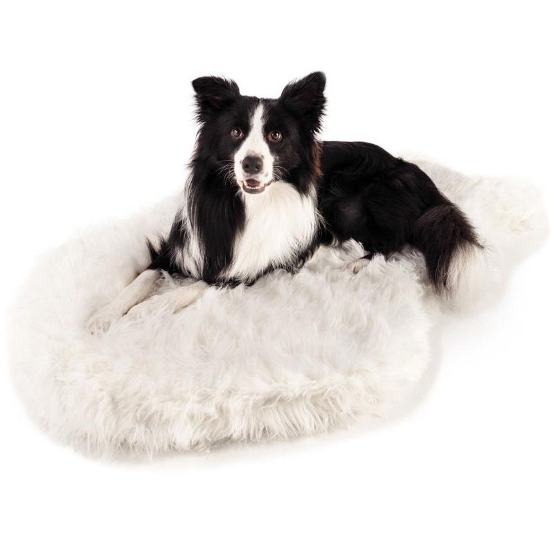 PAW BRANDS PupRug Faux Fur Orthopedic Luxury Dog Bed, 2 of 10