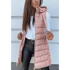 Imily Bela Oversized Hooded Puffer Vest Long Sleeveless Quilted Winter Outerwear for Women - 3 of 4