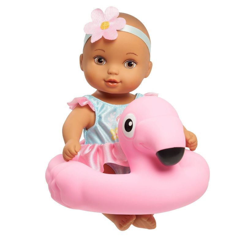 Waterbabies Bathtime Fun 9&#34; Baby Doll - Light Brown Eyes, 3 of 9