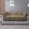 Mjkone Modular U/L-Shaped Sectional Sofa Couch with Ottoman, Convertible Oversized Modern Reversible Sleeper Sofa - 4 of 4