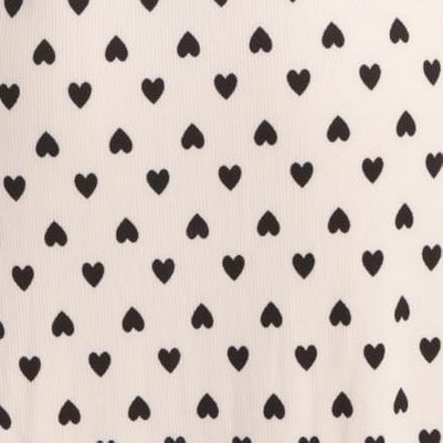 mini hearts - cream