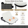 YOOCOZZ Iron & Rattan Frame Outdoor Daybed with 5-Position Adjustable Backrest - 4 of 4