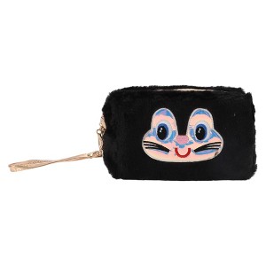 Unique Bargains Women's Portable Cartoon Frog Makeup Bag 1 Pc - 1 of 3