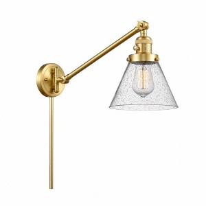 Cone - 1 Light Swing Arm Wall Sconce In Industrial Style-25 Inches Tall and 8 Inches Wide - 1 of 1