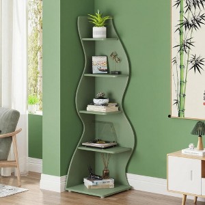 KTMBDW 5 Tier Bookshelf, Bookcase with Open Storage, Modern Tall Bookshelves Organizer, Floor Standing Book Shelf for Bedroom, Living Room,Home Office - 1 of 4