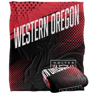Western Oregon University Fan Zone Silky Touch Super Soft Throw Blanket 50x60 - 1 of 4