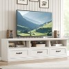Mid Century Modern TV Stand for TVs Up to 80", 70in Entertainment Center with Storage Drawer and Open Shelves, Media Cabinet for Living Room,Bedroom - 3 of 4