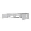 2-Door Floating TV Stand, Wall-Mounted, Compact Design with Concealed Storage and Open Shelf - 4 of 4