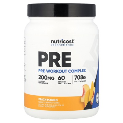 Nutricost Performance, Pre-Workout Complex, Peach Mango, 1.6 lb (708 g)