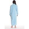 Just Love Womens Plush Zipper Lounger Solid Robe | Long Bathrobe Duster - 3 of 3