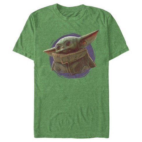 Men's Star Wars The Mandalorian The Child Circle Halo T-shirt - Kelly ...