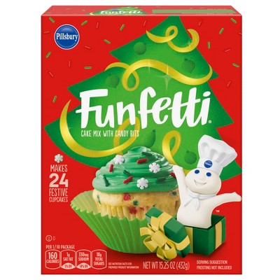 Pillsbury Funfetti Holiday Cake Mix with Candy Bits - 15.25oz