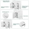 36" Bathroom Vanity Cabinet With Sink Top Combo Set Space-Saving Bathroom Storage Cabinet With Soft Closing Door Drawer, White - 3 of 4