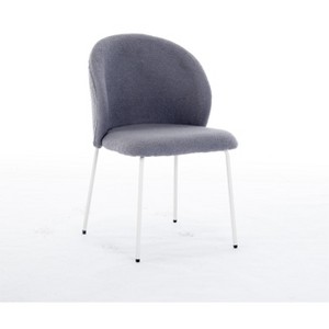 Dexmalle iron-footed dining chair with adjustable foot pads - 1 of 4