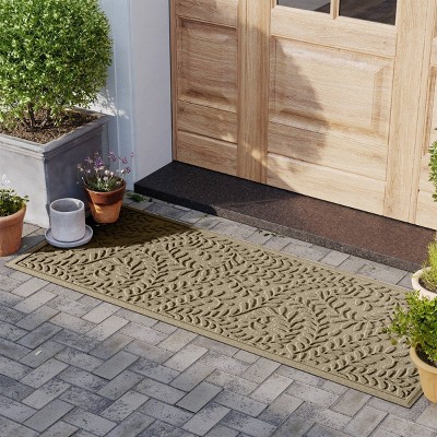 Eco-Friendly Boxwood Leaf Pattern 25" Outdoor Doormat