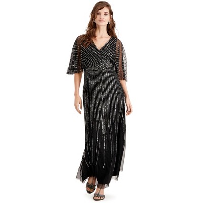 Adrianna Papell Womens Sequin Gown Dress