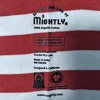 Mightly Kids' Fair Trade 100% Organic Cotton Tight Fit Shorite Pajamas Set (Red Stripe, 8) - 3 of 3