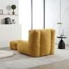 Velvet Bean Bag Chair with Ottoman and Foam Padding, Soft Lazy Sofa for Adults and Kids, Lightweight and Compressed-Baofuwish - 3 of 4